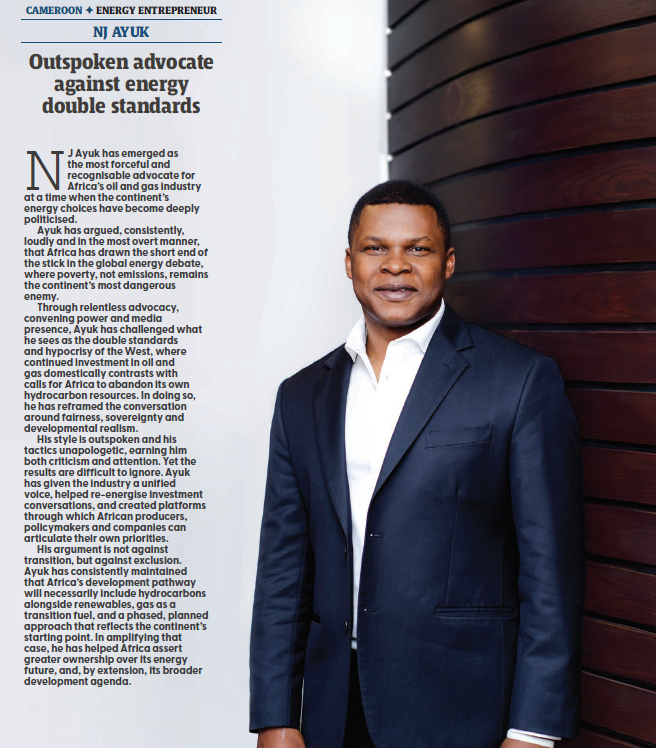 NJ Ayuk earns recognition on New African’s Most Influential Africans of 2025 list for his leadership on Africa’s energy future.